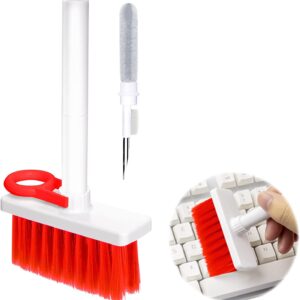 Soft Brush 5 in 1 Multi-Function Cleaning Tools Kit for Keyboard Earphone Cleaner Soft High-Density Brush Set (Random Color) - Image 1