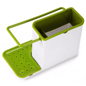 3-in-1 Soap Pump Dispenser With Sponge Holder Liquid Dispenser Container Hand Press Soap Organizer Kitchen Cleaner Tools hot with Self Draining Sink Tidy Organizer Brush Sponge Cleaning Cloth Holder - Image 4