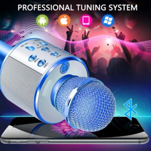 Bluetooth Handheld Karaoke Speaker Player Machine for Kids Adults Home KTV Party for Android/Iphone/Ipad/Pc (Random Color) - Image 5