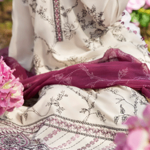 Cross Stitch VIOLET ORCHARD 3PC (Original Brand) Tag Price: 6550 - Image 5