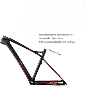 Bicycle Seat Post Clamp | Bike Seat Rod Lock (black) - Image 2