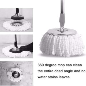(PACK OF 3)Spin Mop Refill - Extra Head, Additional Microfiber Mop Round Shape Mop Heads - Image 4
