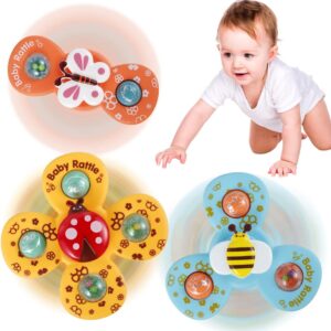 Baby Rattle 3Pcs/Sealed Bag 3x Baby Spinner Cartoon Toys  Spinning (random ) - Image 3