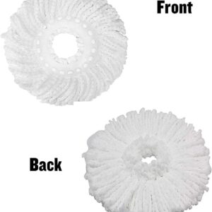 (PACK OF 3)Spin Mop Refill - Extra Head, Additional Microfiber Mop Round Shape Mop Heads - Image 5