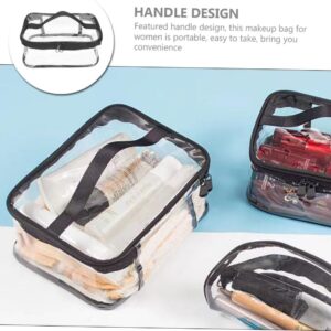 Clear Travel Makeup Bag ? Waterproof, Portable, and Stylish Organizer for Cosmetics & Toiletries - Transparent Clear Cosmetic Bag, Portable Toiletry Bag, Zipper Organizer, Transparent Travel Makeup Pouch - Random Color - Image 3