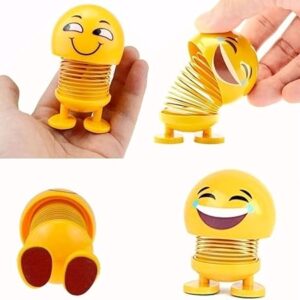 6 Pcs Cute Emoji Bobble Head Dolls Dancing Toys for home and car decoration - Image 4