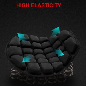 Universal Waterproof Bike and Motorcycle Seat Cushion ? Premium Comfortable Relaxer Seat Cover with Anti-Slip Design, Shock Absorption, and Weather-Resistant Protection ? Ideal for All Bicycles, Scooters, and Motorcycles - Image 4