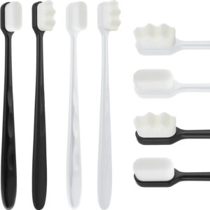 deal pack off 2. Micro Nano Tooth Brush + Tongue Cleaner Scraper for Sensitive Gums Toothbrush (Random Color) - Image 5