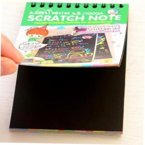 Small Scratch Note Pad | Rainbow Drawing Draft Books for Childrens (random color) - Image 4