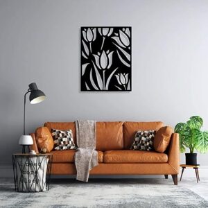 Flower wooden decoration MDF Wood materia - Image 3