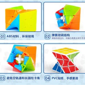 JIEHUI Rubik Puzzle Cube ? High-Speed Twist Shape Magic Cube for Brain Training, Focus & Fun | Smooth Rotation, Durable Design, Ideal for Kids & Adults - Image 3