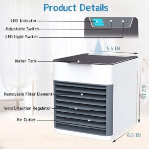 Air Ultra Portable Home Air Cooler | Portable Personal Air Conditioner, Mini USB 3 in 1 Air Cooler - Image 4