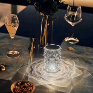 Crystal Lamp,Remote Control Bedside Table Lamp size (4.92*3.54inch) - Image 5