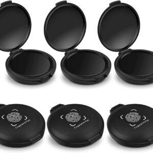 Black Stamp Pad Waterproof Mini Fingerprint Ink Pad Portable Black Thumbprint Ink Pad Identification Security - Image 1
