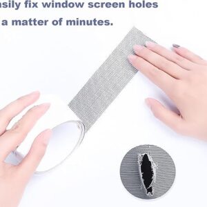 Mesh Roll Tape Window Screen Repair Patch ? Strong Self-Adhesive Fiberglass Mesh, Easy DIY Screen Repair Tape for Windows & Doors (2 Meter) - Image 1