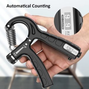 Adjustable Exerciser Hand Gripper With Counter Strengthener Adjustable Resistance Wrist Strengthener Forearm Gripper Hand Workout (Random Color)