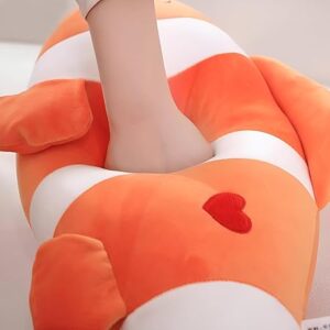 Clown Fish Soft Stuffed Plush Sea Animal Pillow for Kids Boys & Girls Birthday Gifts (Color: Orange and White Size: 65 cm) - Image 5