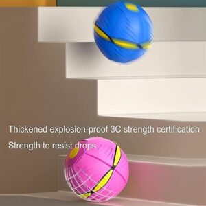 UFO Flying Flat throw disc ball toy for kids | Magic Flying Saucer Frisbee Spinner Ball (Random color) - Image 4