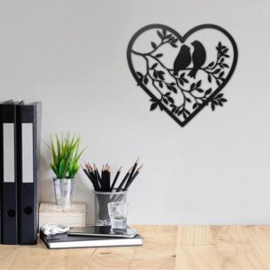 Love birds Wall hanging | Wall Art Decor | Door Sign | Home Decoration | Garden Ornament Stain | Glass Window Hanging Christmas - Image 4