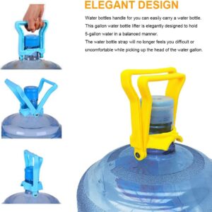 Water Bottle Carrier Lifter, 19 L water bottle handle Advanced Ergonomic Drinking Water Bottle Handle Anti-Slip Easy (random color) - Image 2