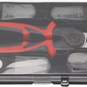 5 in 1 Portable Tool Steel Wire Cutters, 5 Replaceable Heads, Anti Slip TPR Handle, Combination Pliers for Leather Plastic Thin Metal Cutting, Bending, Trimming - Image 3