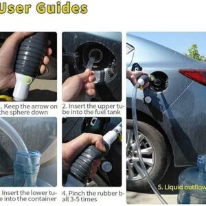 Manual Fuel Transfer Pump Kit for Petrol Diesel Oil Liquid Water Fish Tank - 1.5 mtr - Image 1