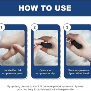 Sugar Control LI4 Acupressure Point Clip Wearable ? Supporting Acupressure Relaxation, Stress Alleviation, Tension Relief and Headache Relief Hand Clip Migraine Pressure Point Clip - Image 3