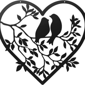 Love birds Wall hanging | Wall Art Decor | Door Sign | Home Decoration | Garden Ornament Stain | Glass Window Hanging Christmas - Image 5