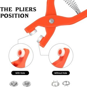 Tich Button Machine Plier plastic Body | Button Fixer Plastic body with 25 Buttons - Image 4