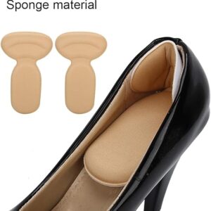T shape high heel grip for foot support | Heel Cushion Pads T Shape Heel Sticker Tape Arch Support Insoles High Heeled Shoes Patches Foot Care Protector - Image 4