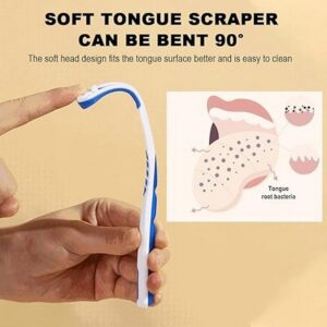 1 Piece Tongue Scraper | Tongue Cleaner | Double Head Tongue Cleaner | Reduce Bad Breath (random color) - Image 2