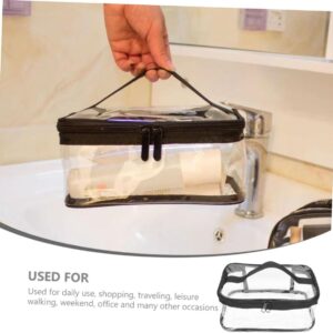 Clear Travel Makeup Bag ? Waterproof, Portable, and Stylish Organizer for Cosmetics & Toiletries - Transparent Clear Cosmetic Bag, Portable Toiletry Bag, Zipper Organizer, Transparent Travel Makeup Pouch - Random Color - Image 2
