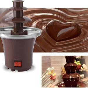 CHOCOLATE FOUNTAIN 3-TIER MINI CHOCOLATE Tower Three Layer MELTING Fondue Pot - Image 5