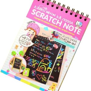 Small Scratch Note Pad | Rainbow Drawing Draft Books for Childrens (random color) - Image 2