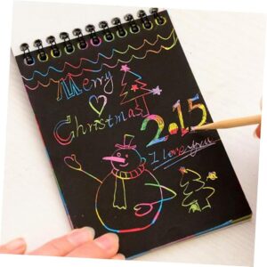 Small Scratch Note Pad | Rainbow Drawing Draft Books for Childrens (random color) - Image 3