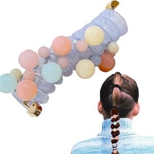 (pack of 2 )Girls hair plastic Telephone Wire Spiral (random color) - Image 2