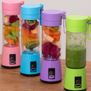 Rechargeable Portable Mini Juicer Blender ? 6 Blades, 380ml Outdoor Juicing Cup [Random Color] With Box - Image 4