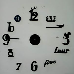 Decorative 3D Clock / DIY Clock Creative 3D Wooden wall clock for Home Decor - Image 1
