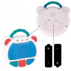 Flash Drum Toy for Kids - Early Education Drums Piano Musical Instrument Baby Toys Baby Hand Drum Toy Baby Flash Drum With Lights And Music Babies Drum Clap Music Hand Drum Children Preschool Early Development Toy - Image 3