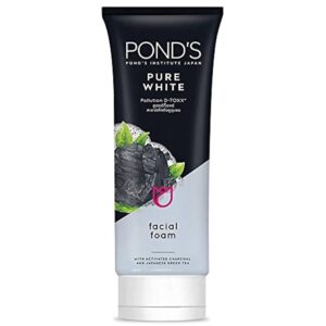 Pond?s Pure White Face Wash with Activated Charcoal ? Deep Cleansing & Brightening Daily Face Cleanser (100g) - Image 3