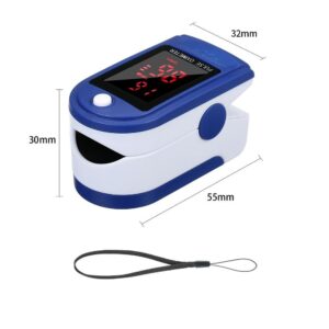 Fingertip Pulse Oximeter Blood Oxygen Saturation Detector Pulse Rate Monitor Portable Oximeter with Fingertip Puls Rate Monitor Portable Oximeter - Image 4