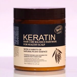 Keratin Hair Mask ? Deep Repair & Strengthening Treatment | Nourishing Keratin Complex, Smooths Frizz, Restores Shine & Protects Color-Treated Hair (500ml) - Image 5