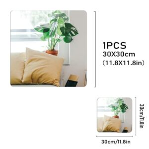 Acrylic mirror wall stickers self adhesive 3 pec set - Image 1