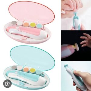 Baby electric nail clipper nail cutter manicure & Pedicure 0m+(Random color) - Image 1