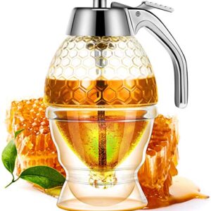 Honey Juice Syrup Dispenser Pot Jar For Kitchen Bee Drip Storage 200 ml - Image 2