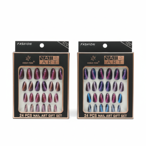 24 Pcs Professional Manicure Artificial Nails ? Salon-Quality Press-On Nail Set