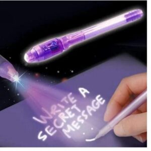 Secret Message Pen Invisible Colorless Ink or Spy Magic Pen with Uv Light  (Set of 6) - Image 4