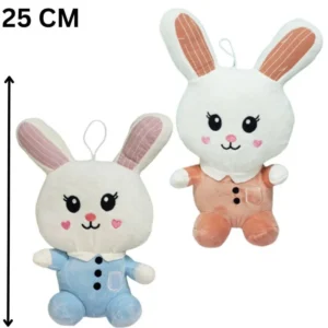 Cute & Adorable Bunny RABBIT LONG EAR | Fluffy & Soft Stuffed Animal Plush Toy For Kids - 25 CM (Random color) - Image 5