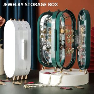 Screen Folding Jewelry Box | Jewelry Cabinet Organizer with Mirror (Random Color) - Image 5