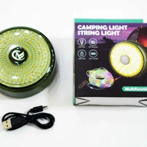 Hanging lantern with garland, camping atmospheric garland, rechargeable LED garland 9 m - Image 1